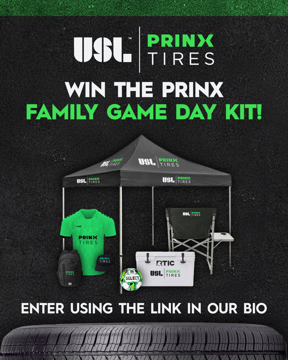 We’re bringing game day to YOU! ⚽
Enter for a chance to win a Family Game Day Kit worth up to $4,000! 🙌
👉 Tap the link in below to enter!

#PrinxTiresUSA #USL #Sweepstakes #GameDayReady #SoccerFans #FamilyGameDayKit

➡️ uslsoccer.com/fan-zone#/camp…