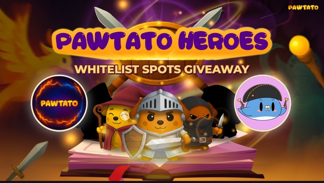 Philose's tweet photo. The @PawtatoFinance Hero Mint on the 1/11 is an opportunity to get in early as heroes will be minted at a higher amount in the future. It also gives entry to those who feel left out on the lands.

To get 1 of the 50 WL3

-Be a $SUI reply guy 
-Drop address.

Open till Nexa claim https://t.co/q0ZKfCfZEV