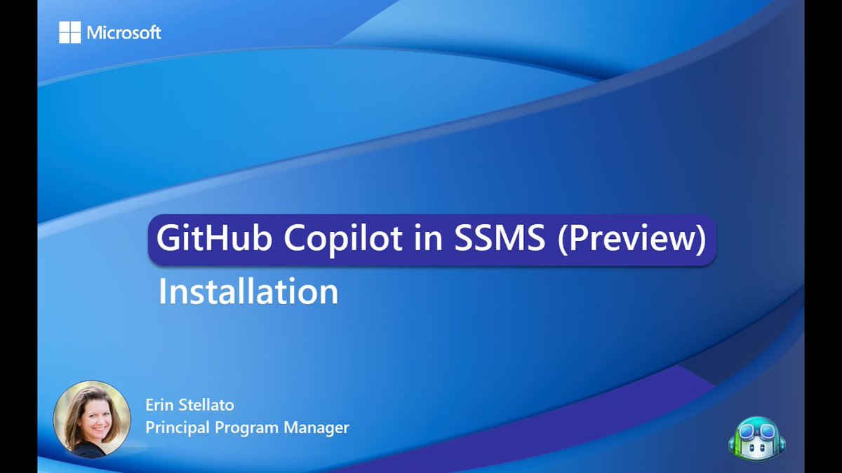 AzureSQL's tweet image. GitHub Copilot in SSMS - Installation dlvr.it/TNgcPJ