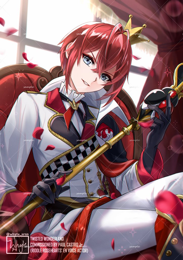 I present: The first🌹 RIDDLE ROSEHEARTS PRINT 🌹

We move fast! Thanks to <a href="/whyte_srsn/">Whyte | New illust - check 📌</a> for working so hard on this piece. I adore it, and hope you all do as well! 

With so many conventions around the corner I wanted to make sure we had something for any TWST fans who come! ❤️🌹