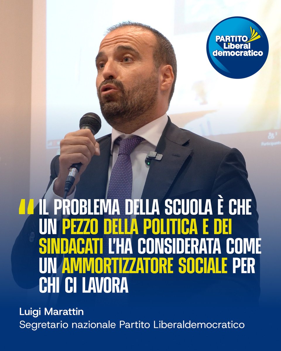 Partito_Libdem's tweet image. Uno dei problemi strutturali della scuola italiana è l’averla trasformata, nel tempo, in uno strumento di tutela occupazionale più che di crescita e formazione. 

Una parte della politica e del sindacato l’ha considerata come un ammortizzatore sociale, dimenticando che la scuola…