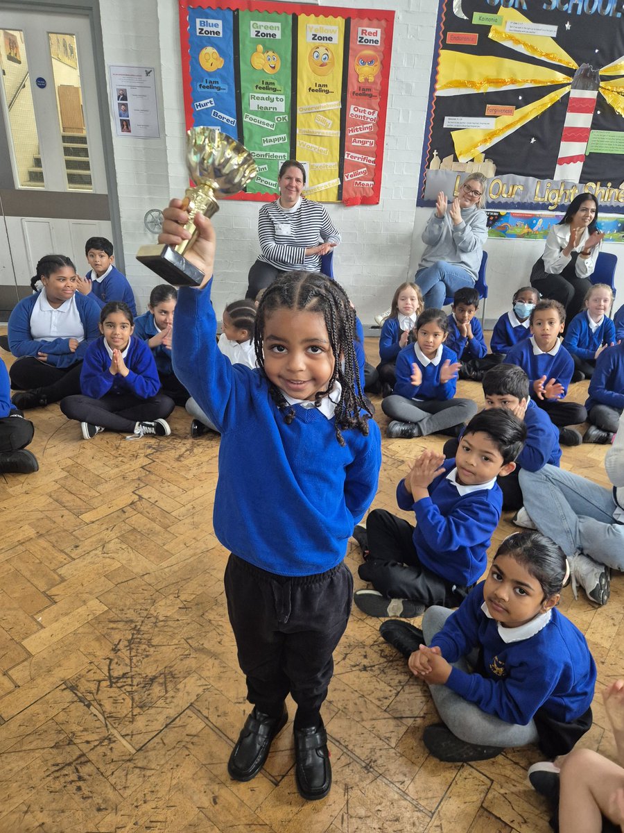 The deserving winner of the Kindness Cup from our Reception Class. Congratulations!