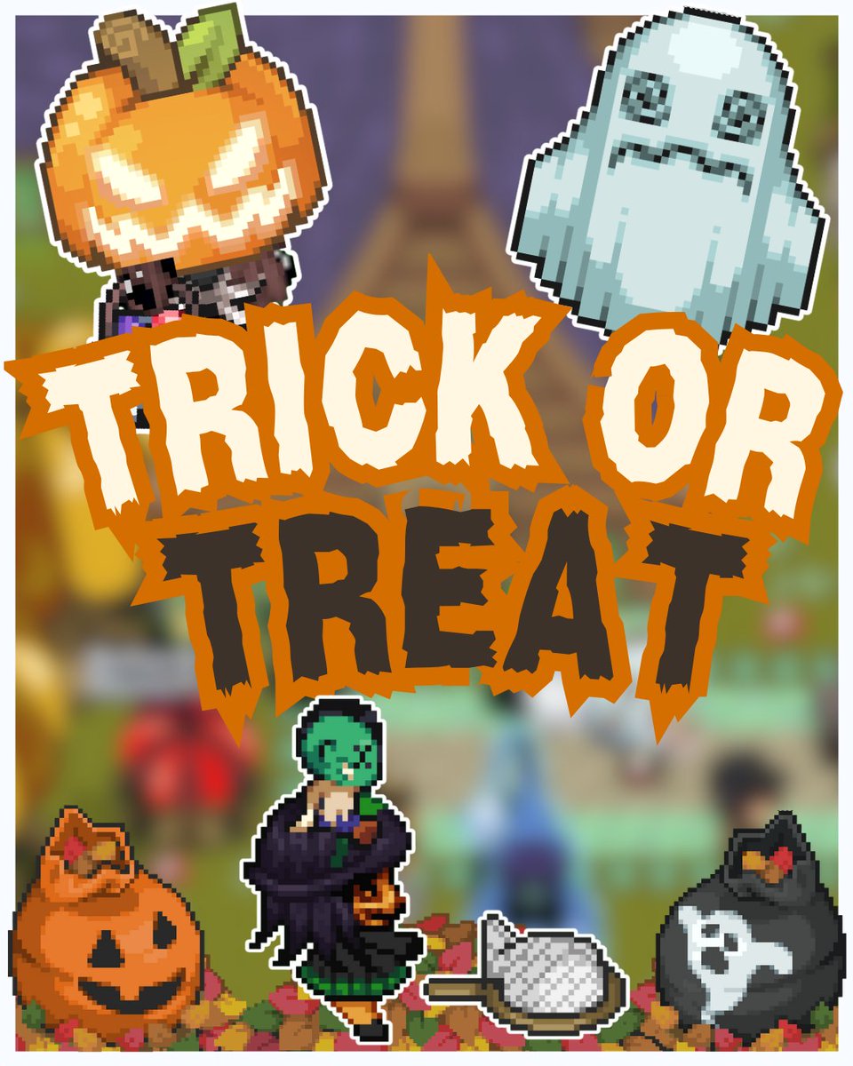 GRAALONLINE's tweet photo. In case you haven't heard, the Graaloween Candy Hunt is officially on! 👻🍬 Track down ghosts, zombies, and all things creepy lurking across the map. Don’t forget to grab your candy basket from the Onnet General Store and start collecting those sweets! 🎃 https://t.co/p13f0M9fgA