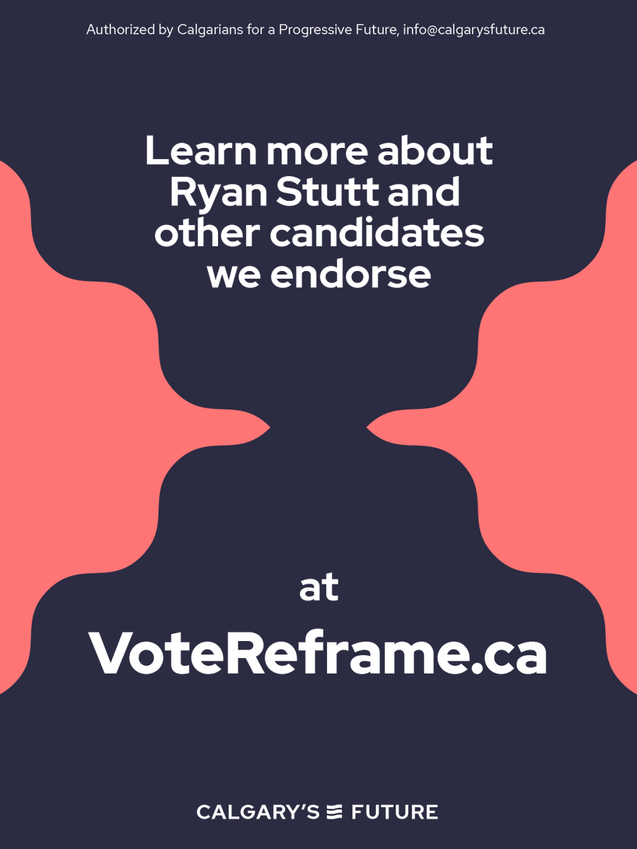Ryan Stutt is ready to bring his common-sense approach to City Hall to win new successes for Ward 14. 

But that’s not the only reason we’re endorsing Ryan Stutt for Ward 14. 

Check out our full endorsement page to learn more: calgarysfuture.ca/endorsements/r…

#YYC #YYCCC #calgarysFuture