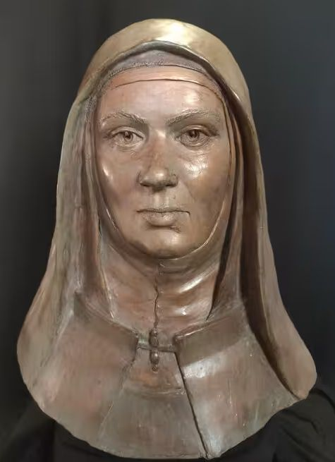 Reconstruction of the face of St. Teresa of Avila at the age of 50, carried out by professors at the Victorian Institute of Forensic Medicine at Monash University, Australia: