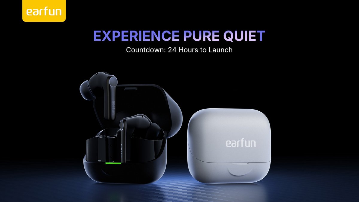 EarFunAudio's tweet image. ⏳ Hurry! Only 24 hours left to get 30% OFF the EarFun Air Pro 4+ Early Bird Special.

👉 budurl.me/ch11eabd
#EarFunAirPro4Plus #24HourCountdown #EarlyBirdDeal #EarFun