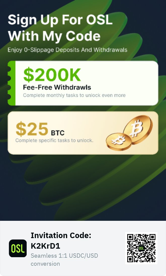 CanngkhNi's tweet photo. Experience OSL:
1️⃣ Multi-licensed compliance, seamless asset transfers.
2️⃣ Enjoy fee-free fiat withdrawals daily and earn $25 BTC on your first deposit! 
Click the link to join the event：https://t.co/CVQMfworqb https://t.co/NZONO7rkAA