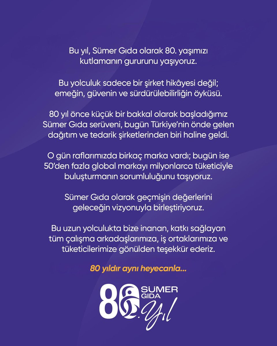 1945 yılından beri 80 yıldır aynı heyecanla …