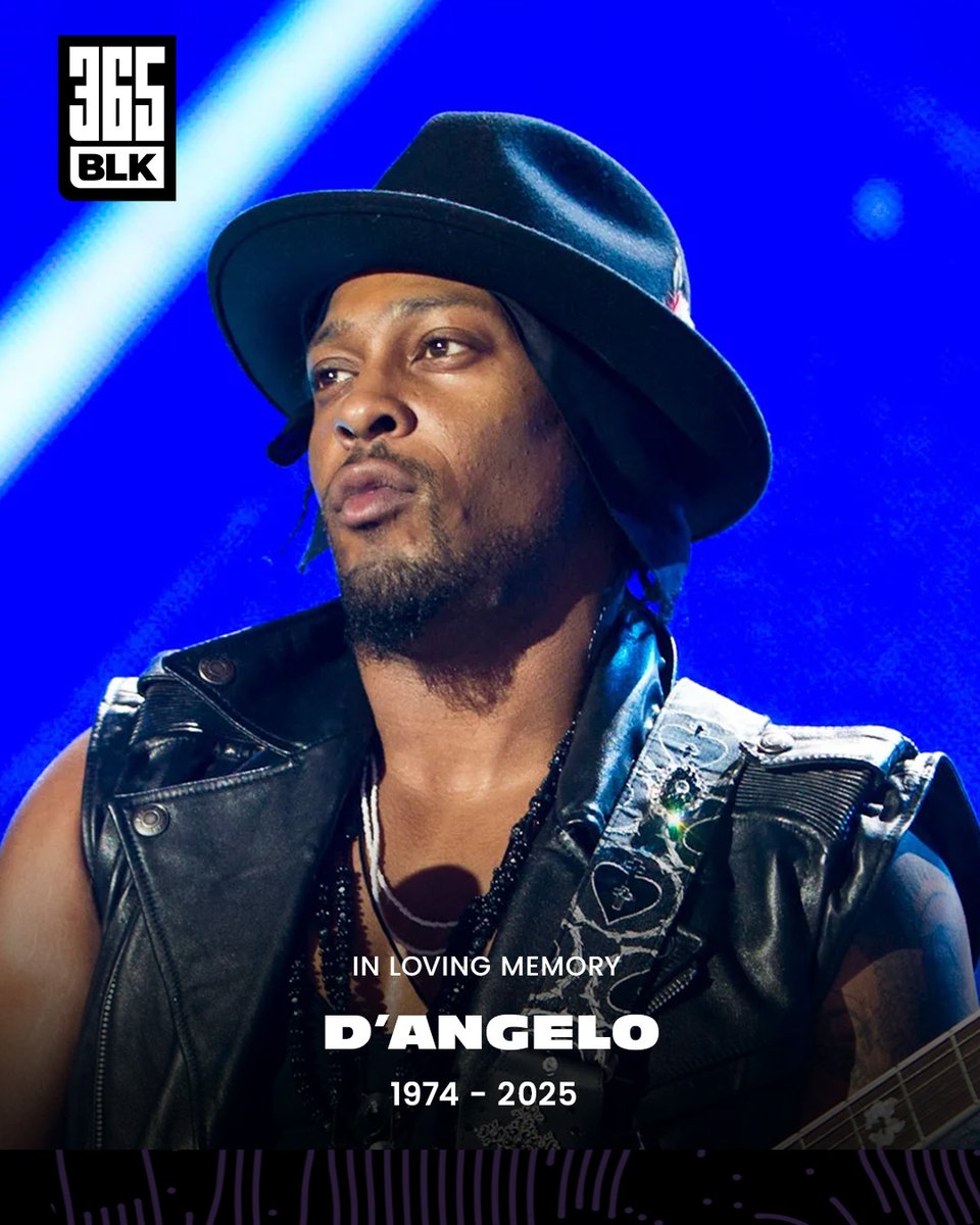 🕊️ Rest in Power, D’Angelo.

From Brown Sugar to Black Messiah, his voice redefined soul and shifted the culture.

The music lives on. The legacy never fades.

#DAngelo #RestInPower #365BLK