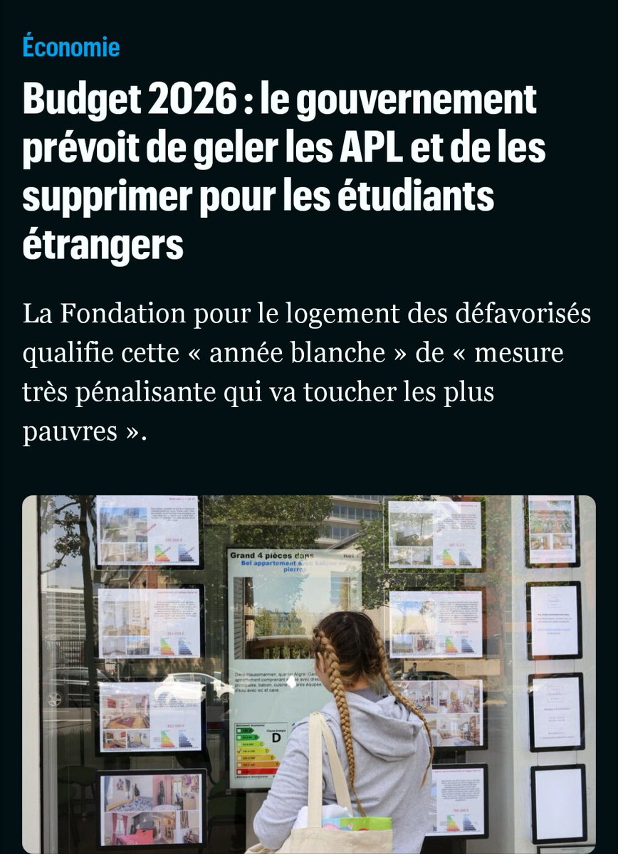 jeraeve's tweet image. Le PS valide le gel des APL et sa suppression pour les étudiants étranger.
C'est la préférence nationale.