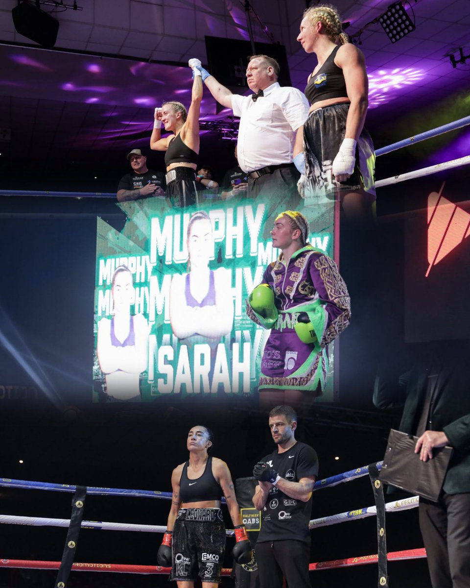 HISTORY MAKERS

JB Promotions set a new benchmark for Irish professional boxing on Friday night 

Never before have 3 Irish female professional boxers fought on the one card

Christina Desmond, Sarah Murphy &amp; Kelsey Leonard were the trio involved on the night

We hope it isn't a