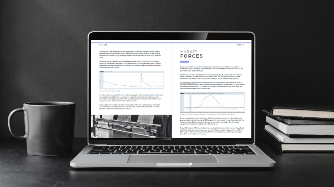ajrosecpa's tweet photo. From changing trade policies and new legislative incentives to potential interest rate cuts, manufacturers face a fast-moving landscape. This quarter’s Economic Insights for Manufacturers delivers the strategies and foresight you need to stay ahead and stay agile. Explore the… https://t.co/orh5FHKjK7