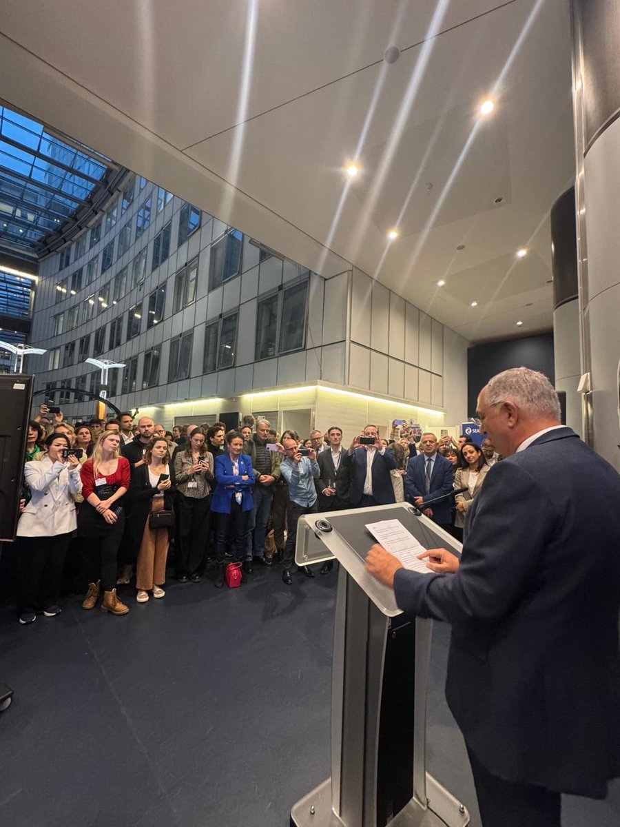 Delighted to launch the #EUOceanWeek organised by the Blue NGOs <a href="/Europarl_EN/">European Parliament</a>, hosted by MEP &amp; <a href="/Searica_ITG/">SEArica Intergroup</a> group chair <a href="/clergeau/">Christophe Clergeau</a> and <a href="/ilecallennec/">Isabelle Le Callennec</a> . Now is the time to deliver on the implementation of the #EUOceanPact to secure a sustainable and prosperous future for our ocean
