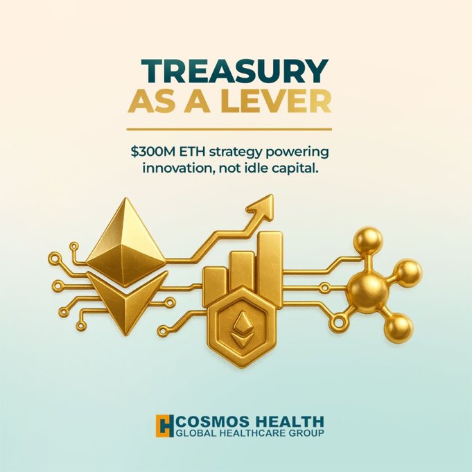 ha_diaha's tweet image. $COSM isn’t just stacking ETH, it’s building a fortress 
With $1.8M in $ETH and a $300M financing boost, @CosmosHealthInc is staking via #BitGo to earn yield, grow its treasury, and fuel long-term wins for the community. 
Smart moves, solid vibes, stronger future.
