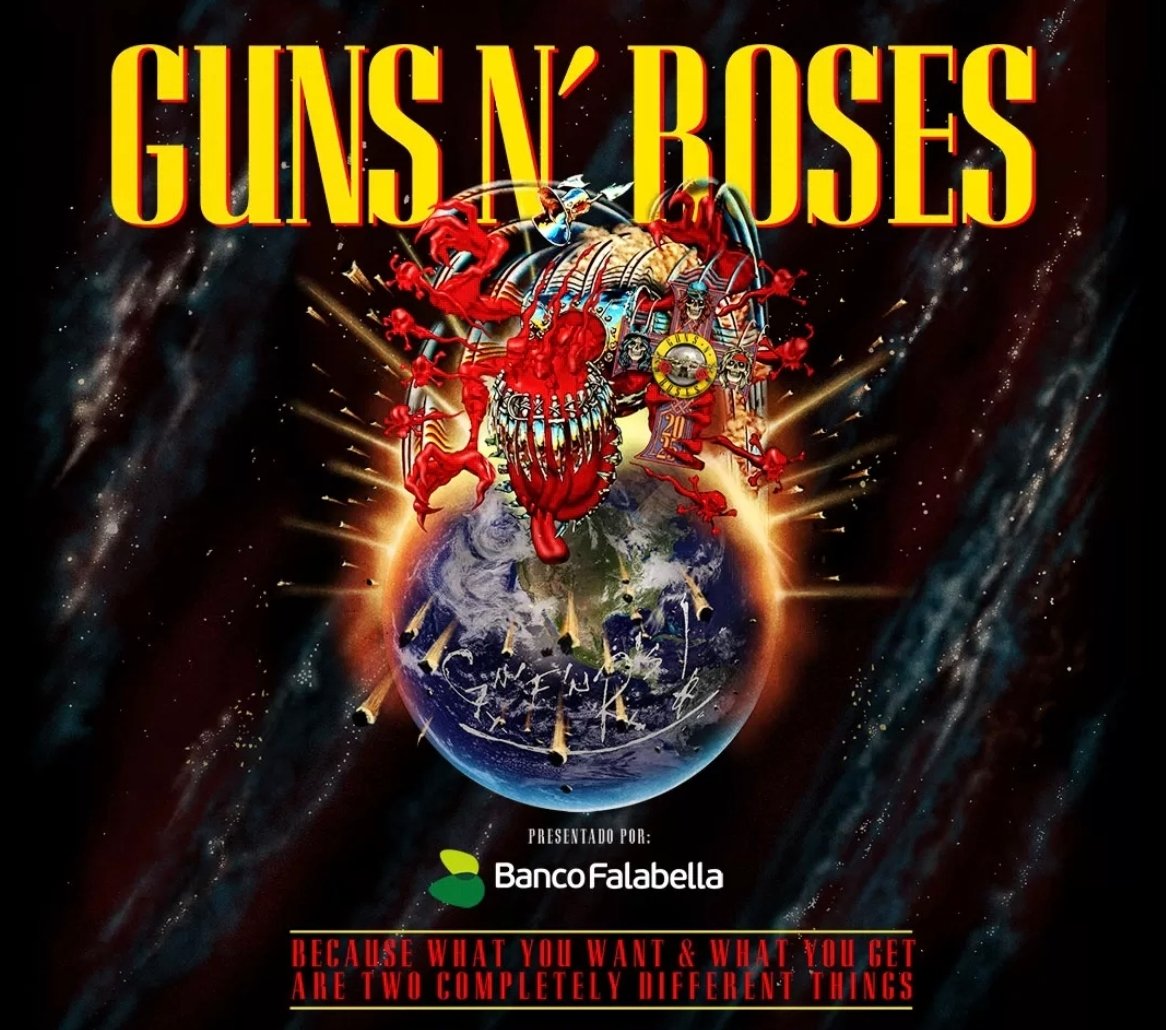 jcsbravo's tweet photo. Hoy por fin voy a saldar una deuda que tenía pendiente @gunsnroses por fin llegó el día https://t.co/Ynb64eS6Fe