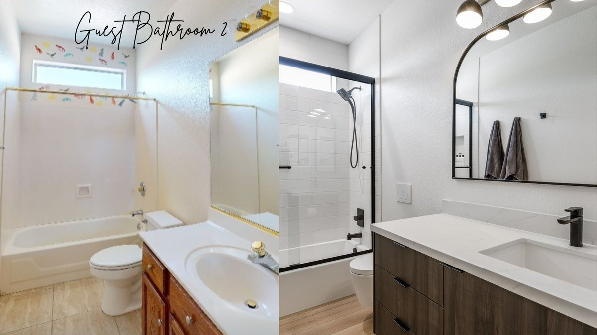 modascapes's tweet image. From dated to distinctly modern. ✨

💬 Inspired to reimagine your own bathroom? Drop a 🛁 in the comments if you’re ready for a glow-up!

#ModernBathroom #BeforeAndAfter #CleanDesign #BathroomInspiration #InteriorDesign