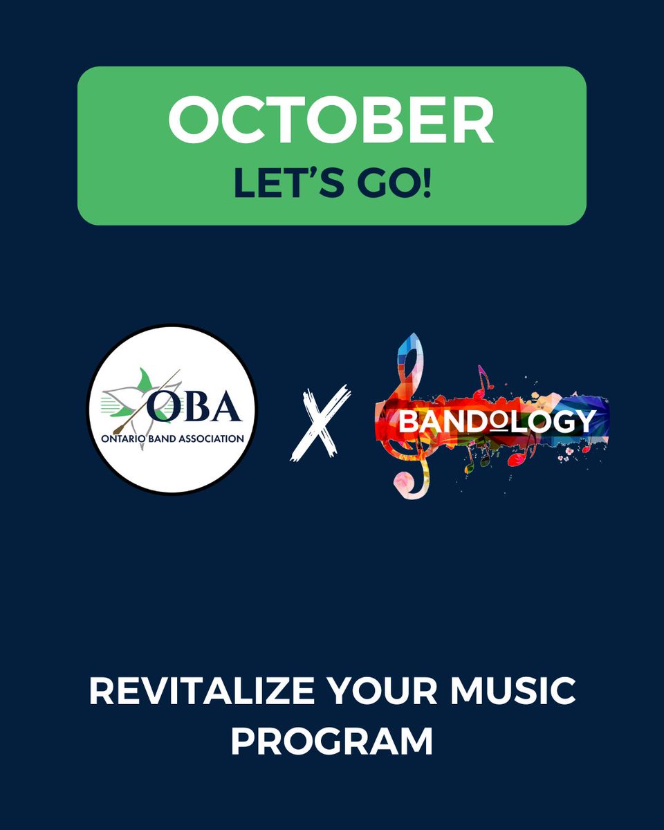 The OBA x Bandology collaboration remains live on our website! The product of this collaboration was a series of advocacy related documents to help guide music educators in strengthening their programs through each month of the school year. Check out the October Issue: