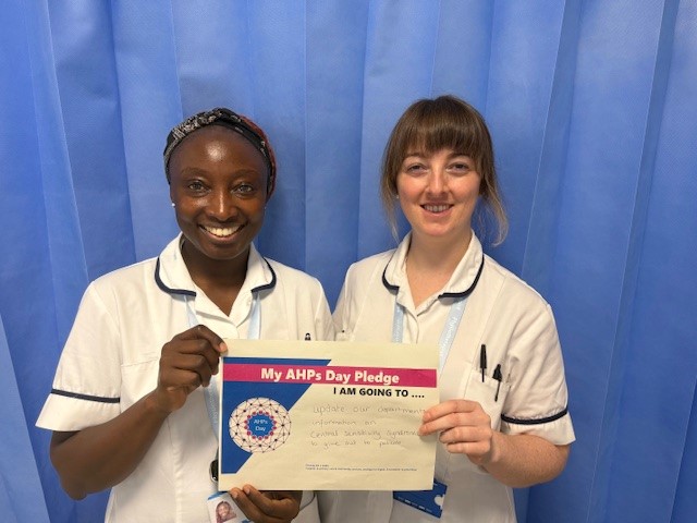 Allied health professions (AHPs) day 🎉

The final pledge of the day is from the Musculoskeletal Physiotherapy Outpatient Team who said... 

"We are going to update our department's information on central sensitivity syndromes to give out to patients."

<a href="/WHHAHPs/">WHH AHPs</a>