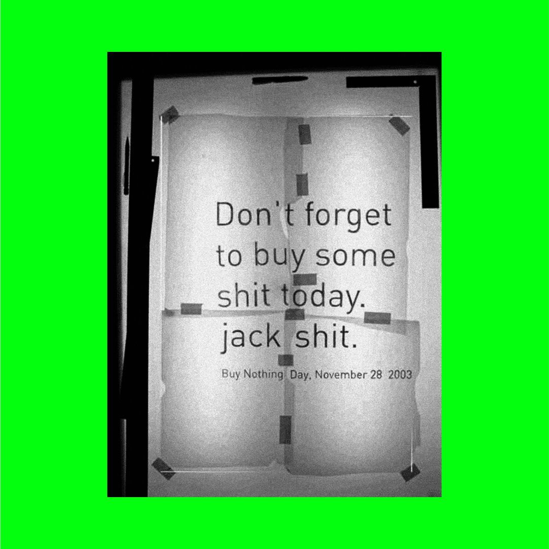 Celebrating AIGA medalist Rick Griffith <a href="/rickgriffith/">Rick Griffith</a>
Introductory Ethic for Designers poster, 2008
Finger Flash icon, 1999
Buy Nothing poster, 2003

#AIGA
#BlackDesign
#PeoplesGDArchive