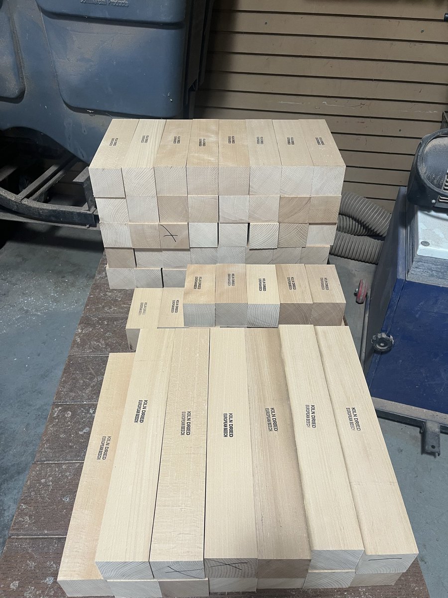 gotwoodLLC's tweet photo. Beech spindles and bowl blanks are back in stock !!! Beech spindles are cut up to 3x3x18!!  Beech is truly a pleasure to turn and has some beautiful quarter sawn figures especially in spindle turnings!

https://t.co/DMDfO77HoS https://t.co/z0eeEBK2Lc