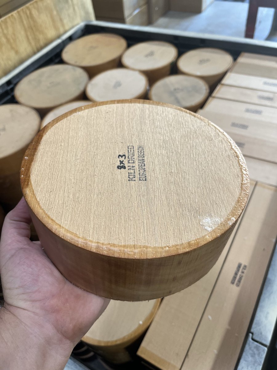gotwoodLLC's tweet photo. Beech spindles and bowl blanks are back in stock !!! Beech spindles are cut up to 3x3x18!!  Beech is truly a pleasure to turn and has some beautiful quarter sawn figures especially in spindle turnings!

https://t.co/DMDfO77HoS https://t.co/z0eeEBK2Lc
