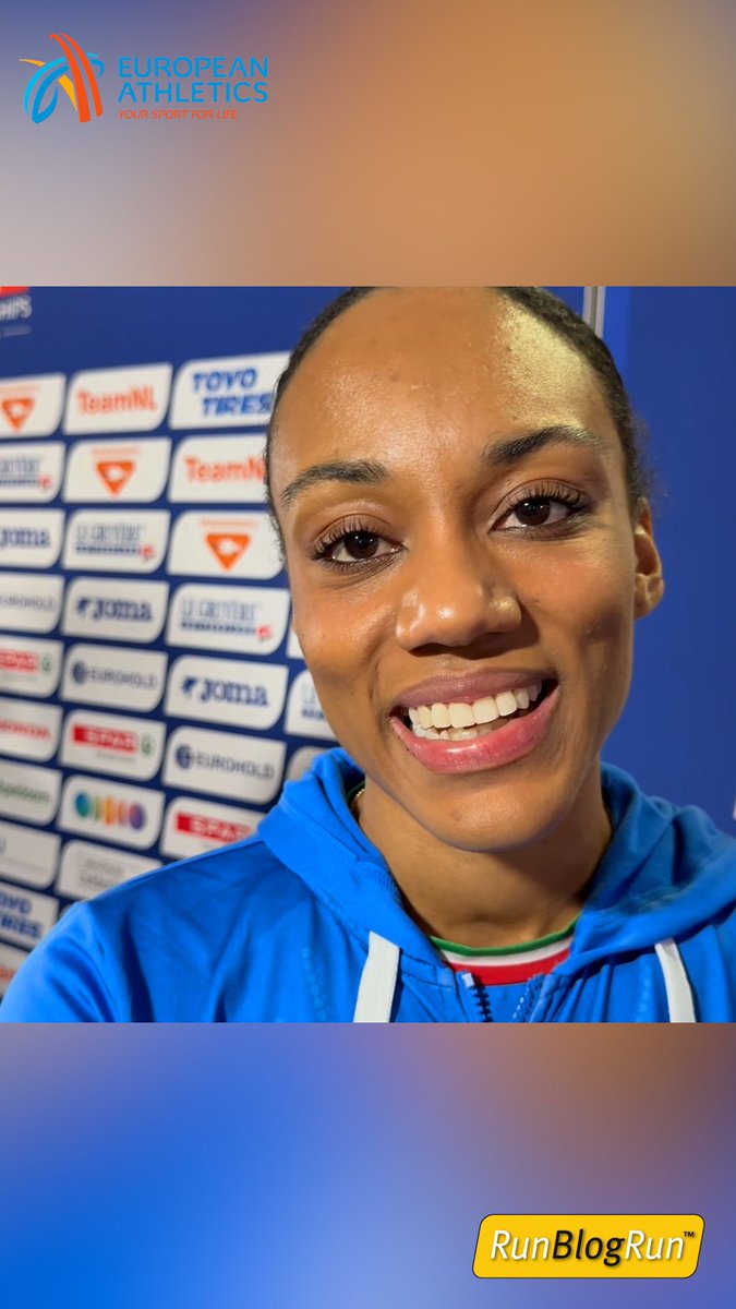 RunBlogRun's tweet image. Larissa Iapichina wins the long jump in Apeldoorn, twenty seven years, after her mom, Fiona May, won the European Indoors!
Larissa Iapichino, winner of the long jump, Link: buff.ly/zAQbnrj , #italy, #europeanathletics, #larissaiapichino, #longjump, #fionamay,…