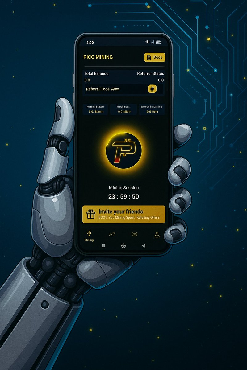 Pico_network's tweet image. 🚀 Join Pico Mining Now!
Don’t miss out before the next halving event ⚡
Start mining today and enjoy a 0.50 Gem/hr base speed instantly! 💎
Invite your friends → Boost your mining speed even more 🔥
#Airdrop #PICO #Crypto #Web3