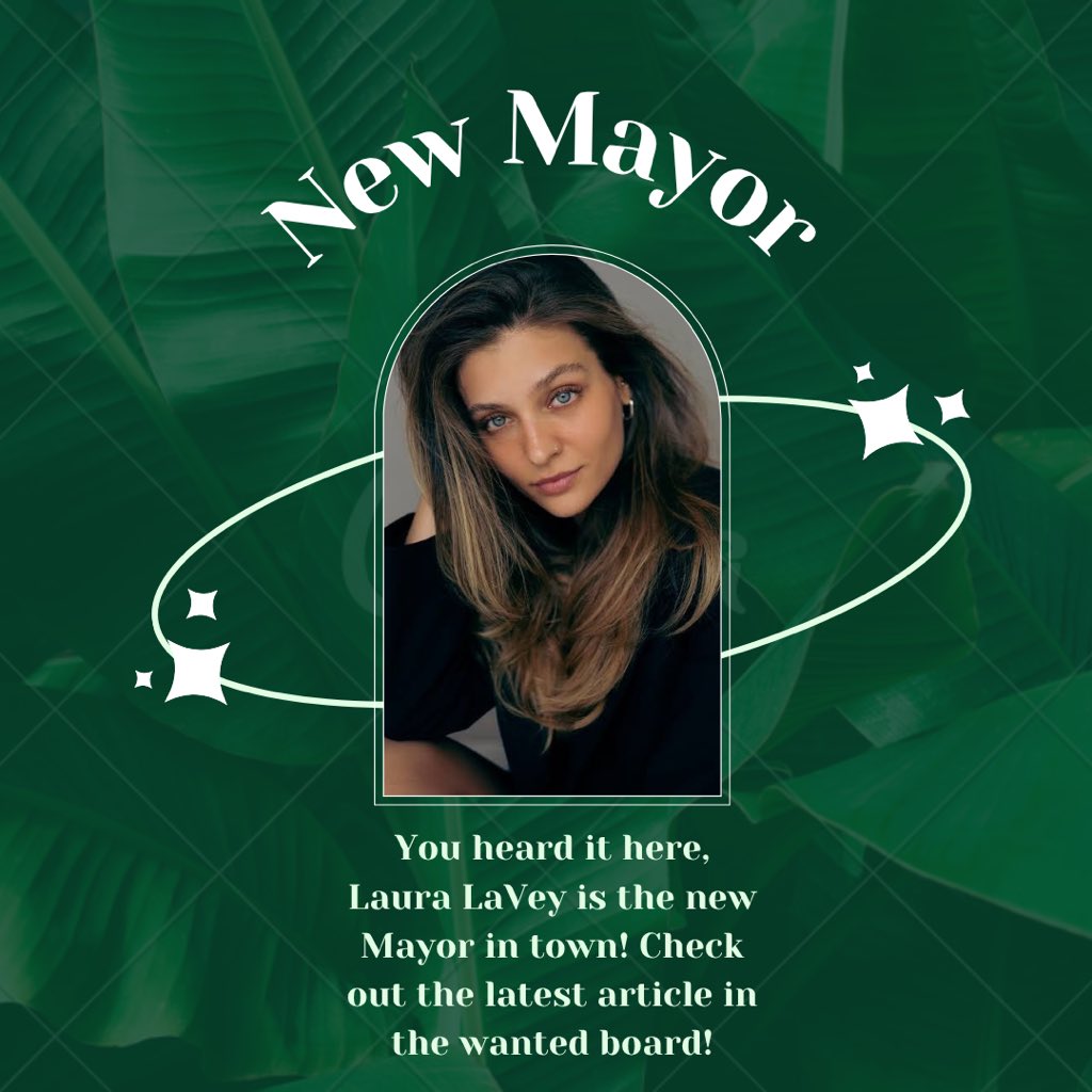 WoX_WildWest's tweet photo. Let’s welcome our new Mayor Laura LaVey! Our Sheriff is now Mayor and it’s very well deserved! This means we are in search of a Sheriff, check out the latest article!

#woww #westend #western #rpgsite #wox #mayor #sheriff #outlaw #totembearer #pioneer #cowboy #wox https://t.co/eI4cWeukiX
