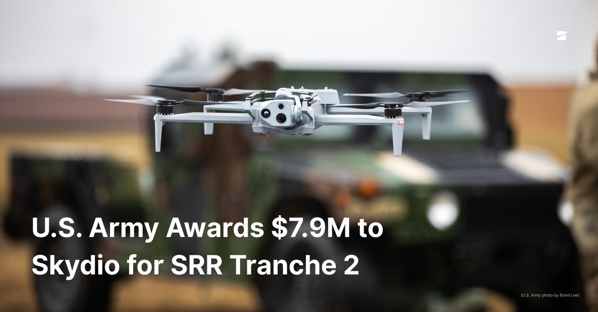 BLUF: 𝗦𝗸𝘆𝗱𝗶𝗼 𝘀𝗲𝗰𝘂𝗿𝗲𝘀 $𝟳.𝟵𝗠 <a href="/USArmy/">U.S. Army</a> 𝗰𝗼𝗻𝘁𝗿𝗮𝗰𝘁 𝗳𝗼𝗿 𝗦𝗵𝗼𝗿𝘁 𝗥𝗮𝗻𝗴𝗲 𝗥𝗲𝗰𝗼𝗻𝗻𝗮𝗶𝘀𝘀𝗮𝗻𝗰𝗲 𝗧𝗿𝗮𝗻𝗰𝗵𝗲 𝟮, 𝗯𝗿𝗶𝗻𝗴𝗶𝗻𝗴 𝗼𝘂𝗿 𝘁𝗼𝘁𝗮𝗹 𝗦𝗥𝗥 𝗧𝟮 𝘀𝘂𝗽𝗽𝗼𝗿𝘁 𝘁𝗼 $𝟭𝟮.𝟯𝗠 𝗶𝗻 𝗙𝗬𝟮𝟱 🇺🇸

Full brief →
skydio.com/blog/u-s-army-…