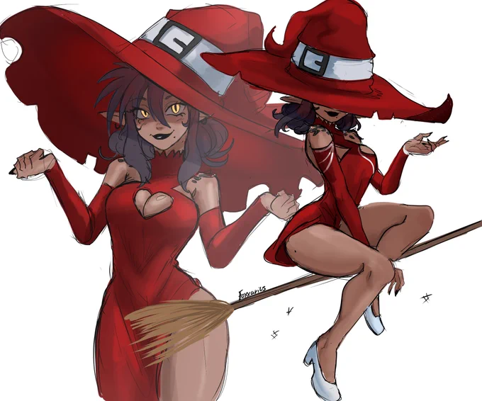 (Oc) Sera being a witch again this Halloween