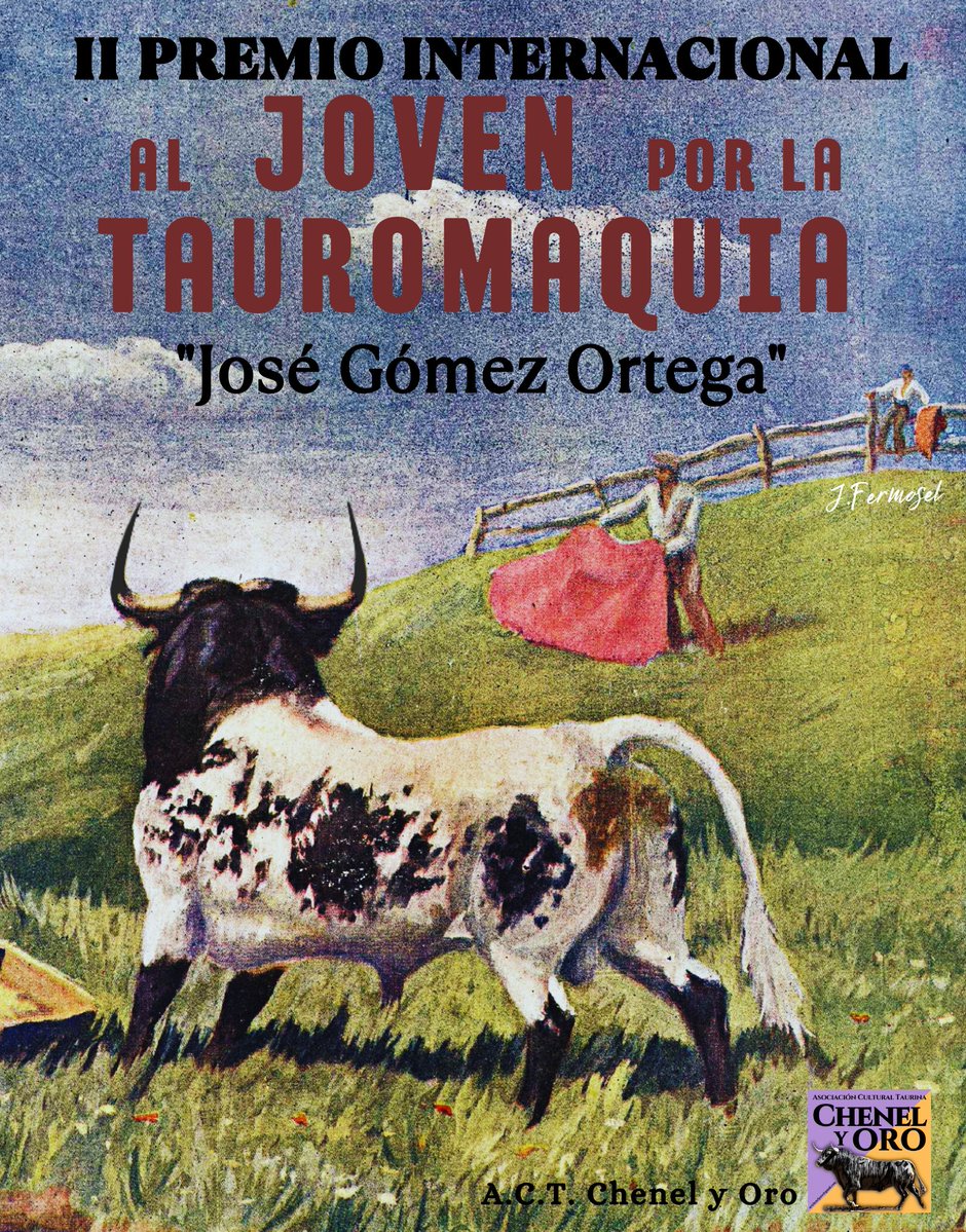 🎖II Premio Internacional al JOVEN por la TAUROMAQUIA "José Gómez Ortega"🎖

Para jóvenes y asociaciones

-Inscripción:15 oct.-30 nov.
-Gala:13 dic.
-Bases:drive.google.com/file/d/1SM3aP8…
-Formulario:docs.google.com/forms/d/e/1FAI…

Participa!

📸<a href="/JorgeFG37/">𝐉𝐨𝐫𝐠𝐞_𝐅𝐆</a>