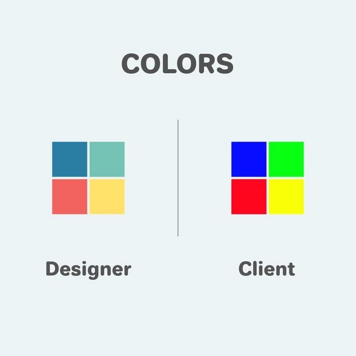 AJStudios280969's tweet image. The eternal struggle. When your design is &quot;subtle and refined,&quot; but the client asks for &quot;maximum visual impact.&quot; 🌈 No, not that blue. The other blue.

#DesignerVSClient #AgencyLife #ColorTheory #Meme