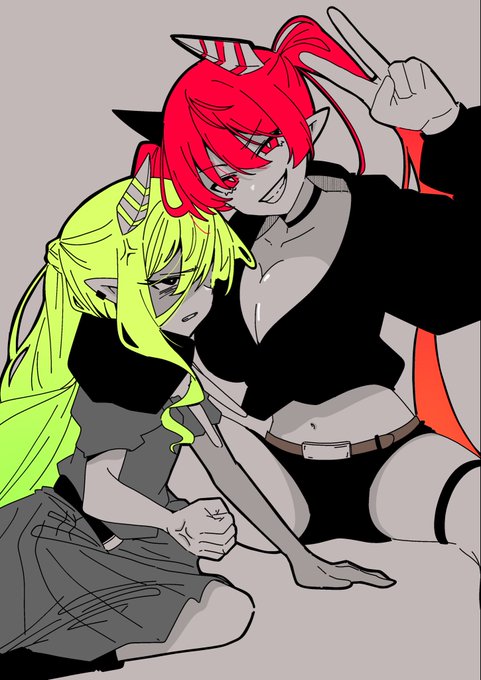 リーゼと新キャラちゃん 