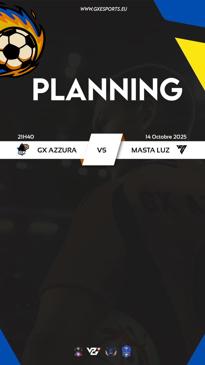 Gx Azzura ⚽️ (@gxazzura) on Twitter photo JOUR DE MATCH ⚽️
Planning pour la session de ce soir 🗓️
📽️ twitch.tv/gxazzura
📡 <a href="/TeamGx_GG/">Team Gx 🎗️</a>
🏆 <a href="/VSC_off/">VSC - VIRTUAL SOCCER COMPETITION</a> <a href="/VPGFrance_/">VPG France</a> <a href="/SwissVPG/">VPG Switzerland 🇨🇭</a>
#GXWIN #GXARMY #FORZAAZZURA JOUR DE MATCH ⚽️
Planning pour la session de ce soir 🗓️
📽️ twitch.tv/gxazzura
📡 <a href="/TeamGx_GG/">Team Gx 🎗️</a>
🏆 <a href="/VSC_off/">VSC - VIRTUAL SOCCER COMPETITION</a> <a href="/VPGFrance_/">VPG France</a> <a href="/SwissVPG/">VPG Switzerland 🇨🇭</a>
#GXWIN #GXARMY #FORZAAZZURA
