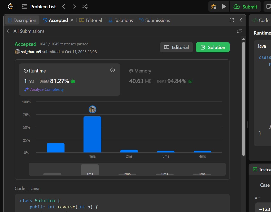 KadamSaitharun's tweet image. Starting the #StriversSheet today and grinding #LeetCode! Time to level up my DSA skills ๐ช๐ป
Let the grind begin ๐