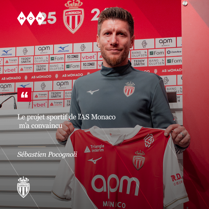 AS_Monaco's tweet photo. Le nouveau coach des Rouge et Blanc a été présenté à la presse ce mardi, en compagnie du Directeur Général Thiago Scuro 🗣️
