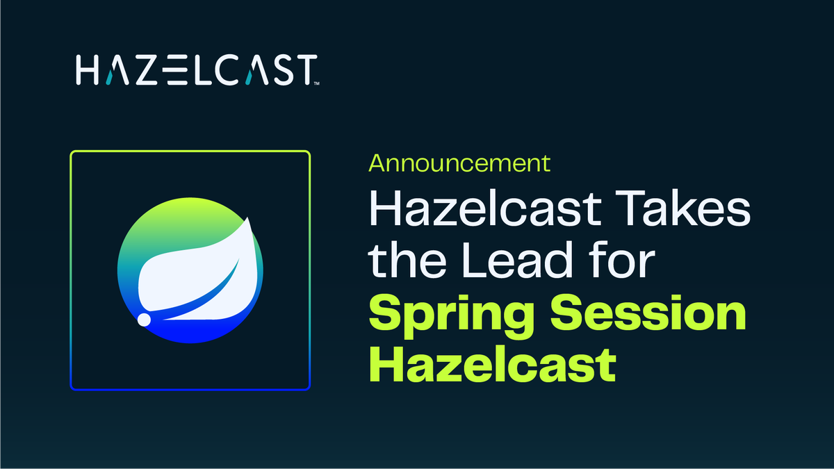 hazelcast's tweet image. We’re excited to share that the #SpringSession Hazelcast module will now be maintained and developed by the Hazelcast engineering team—the same team behind the in-memory data grid and real-time stream processing platform trusted by developers and enterprises worldwide. 🎉
What…