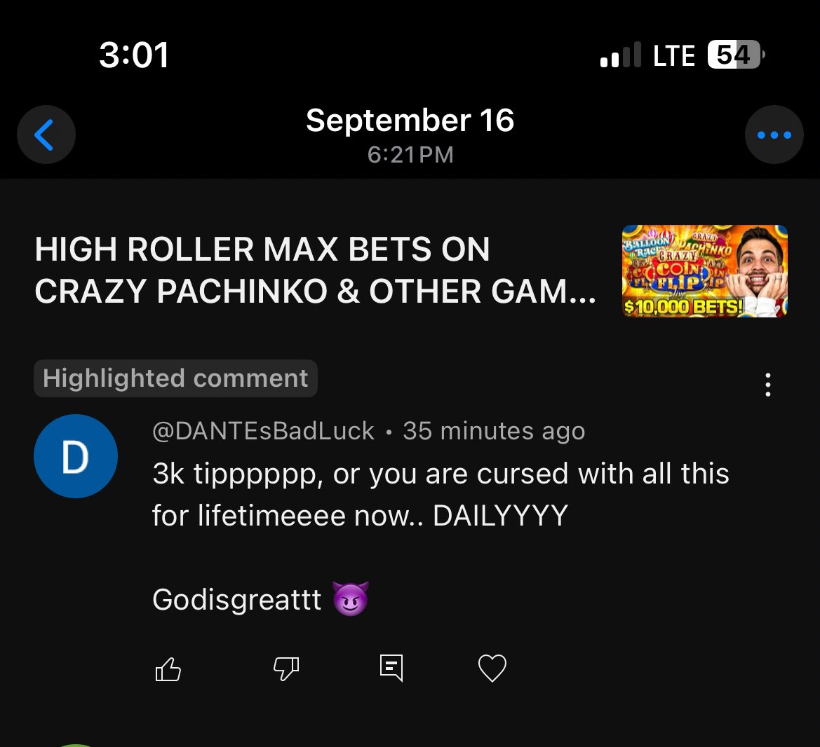 YouTube! <a href="/TeamYouTube/">TeamYouTube</a> this person continues to try to sabotage my channel. He has created multiple account reporting every YouTube video. He has been in my comment section saying if I do not give him money he will get my channel terminated. Here are screenshots of his tweets and