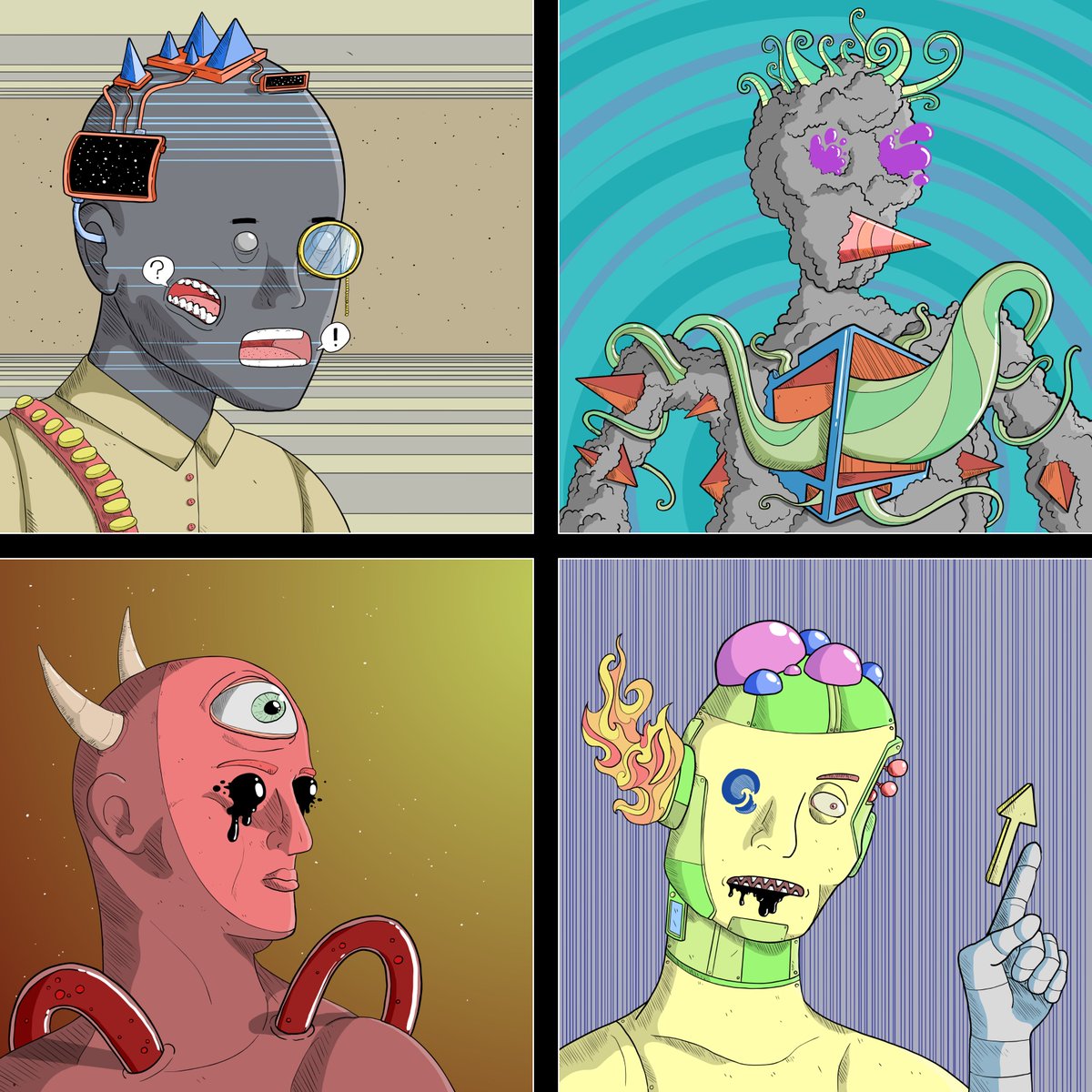 Just revealed all four of my <a href="/LASTG3N/">LASTG3N</a> NFTs. Shoutout to <a href="/illuminarylabs/">iLLuminary Labs</a> for the dope artwork.