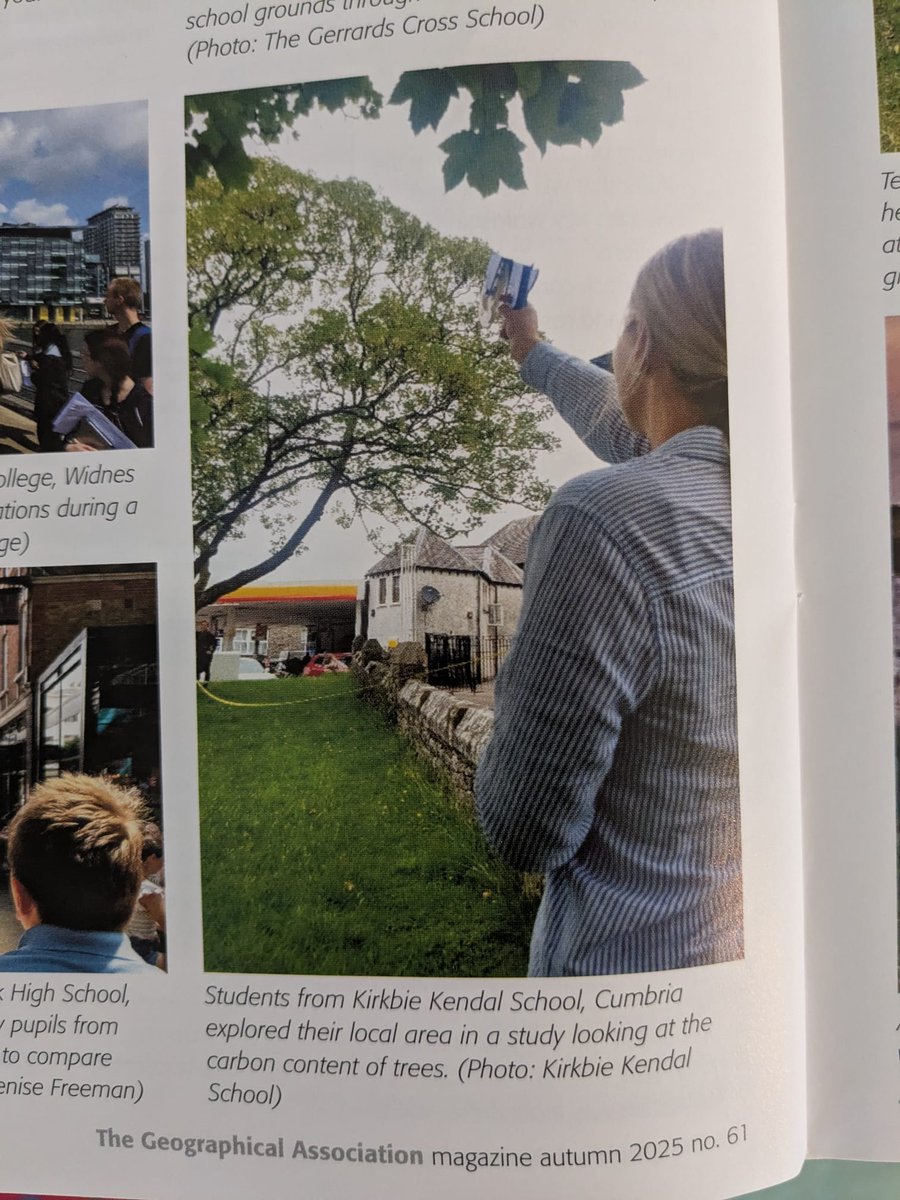 KKSGeography's tweet image. Kirkbie Kendal School Geography department recognised by the Geographical Association for our fieldwork! Front cover of the GA magazine! #Geography #fieldwork #proud