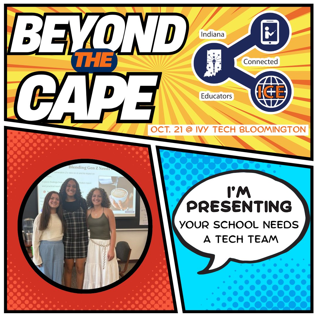 We are presenting about Student Tech Teams at #INConnectED. Come learn with us! iceindiana.org #INeLearn