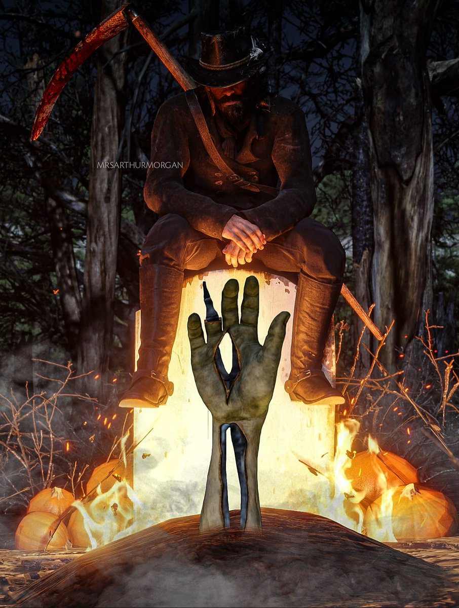 spooky season 🧟‍♂️🎃

#RedDeadRedemption2 #arthurmorgan #rockstargames