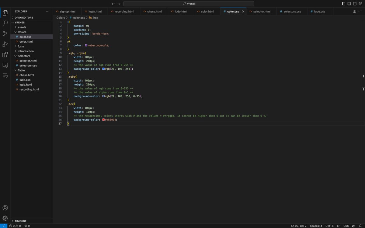 bubbles_supra's tweet image. 🌸 Confusion used to frustrate me. Now I see it as a teacher.
🌸 Every “why isn’t this working?” moment is progress in disguise, quietly shaping my understanding one bug at a time.
🌸 Today’s class was all about universal selectors and color formats, learning how colors behave,…