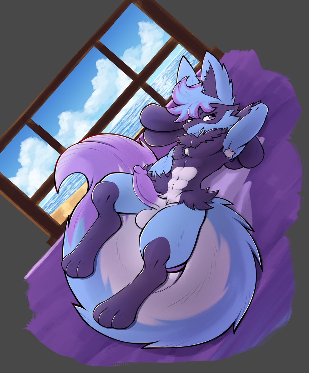 SocksSolaris's tweet photo. Commissioned once more by @NickTheLucario 

He always loves to show off his attributes~ https://t.co/4RFigAsvQ6