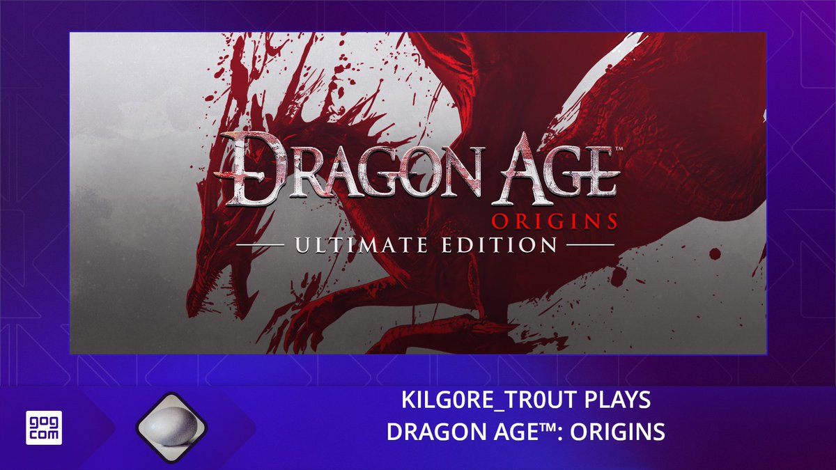 10pmEDT/2amUTC at Twitch.tv/gogcom Kilg0re IS one of the last Grey Wardens seeking to unite the shattered lands in Dragon Age™: Origins
<a href="/bioware/">BioWare</a> <a href="/EA/">Electronic Arts</a> - Get Dragon Age: Origin DRM-Free on GOG at: adtr.co/2yebc4