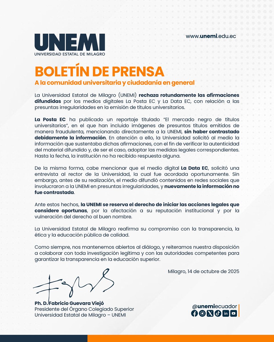 COMUNICADO OFICIAL🔴