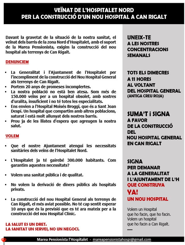 Marea Pensionista l'Hospitalet (@mareapensionis2) on Twitter photo 