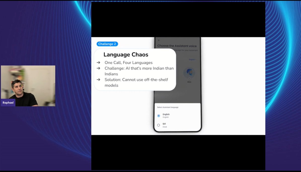 JohnSnowLabs's tweet image. AI-powered calls are no longer sci-fi. Tune in as @Truecallerโs Raphael Mimoun at Stage 1 as he explains the cloud-native architectures reshaping modern voice apps: hubs.li/Q03NxCbK0 #AIstack #VoiceAI #AppliedAISummit
