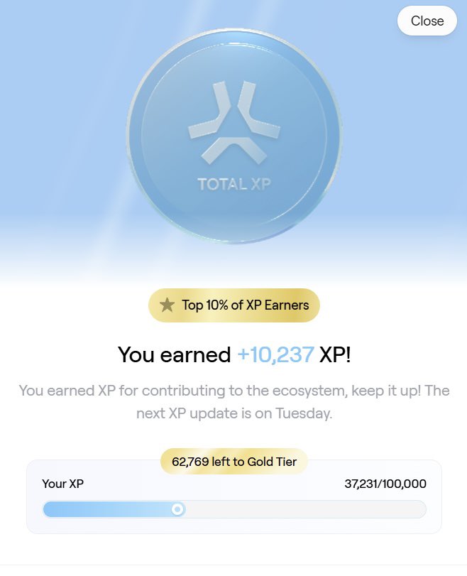 0xweb3builder's tweet image. Happy XP Day everyone ✳️
+10,237 XP this week, let’s keep leveling up together.
@AbstractChain