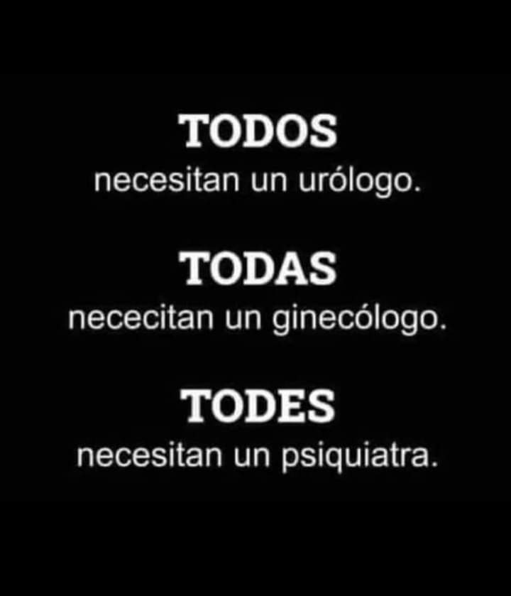 Lo entenderemos de una vez por todas ?